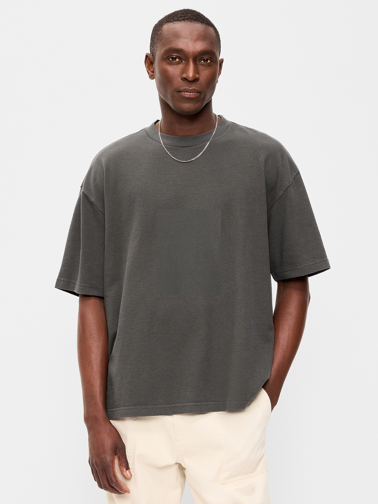 Oversized Heavyweight Garment-Washed T-Shirt | Old Navy