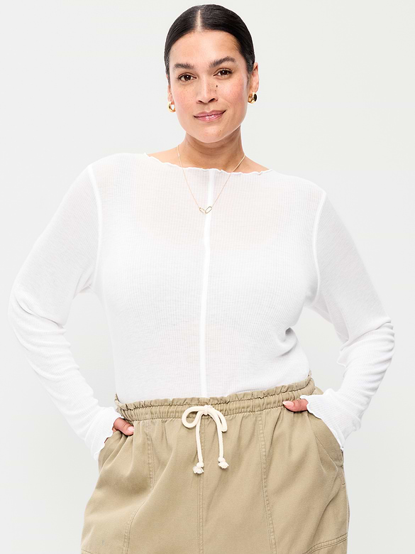 Lettuce-Edge Tissue T-Shirt