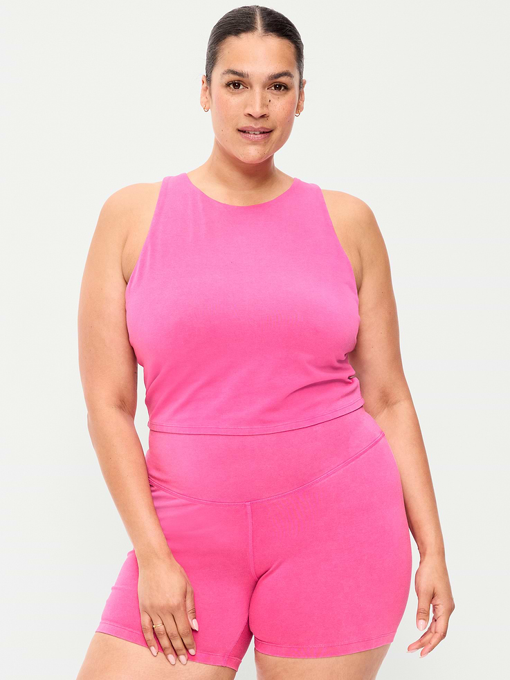 Image number 7 showing, Light Support PowerChill High-Neck Racerback Sports Bra
