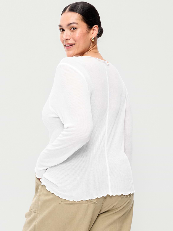 Lettuce-Edge Tissue T-Shirt