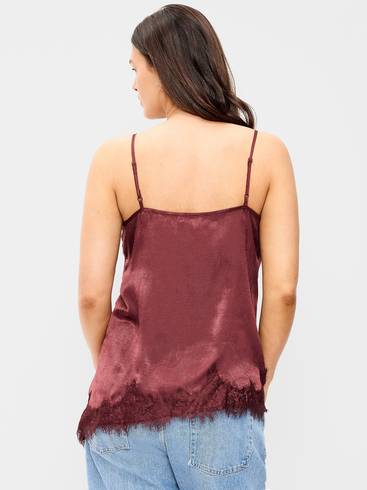 Asymmetrical Lace-Trim Cami Top | Old Navy