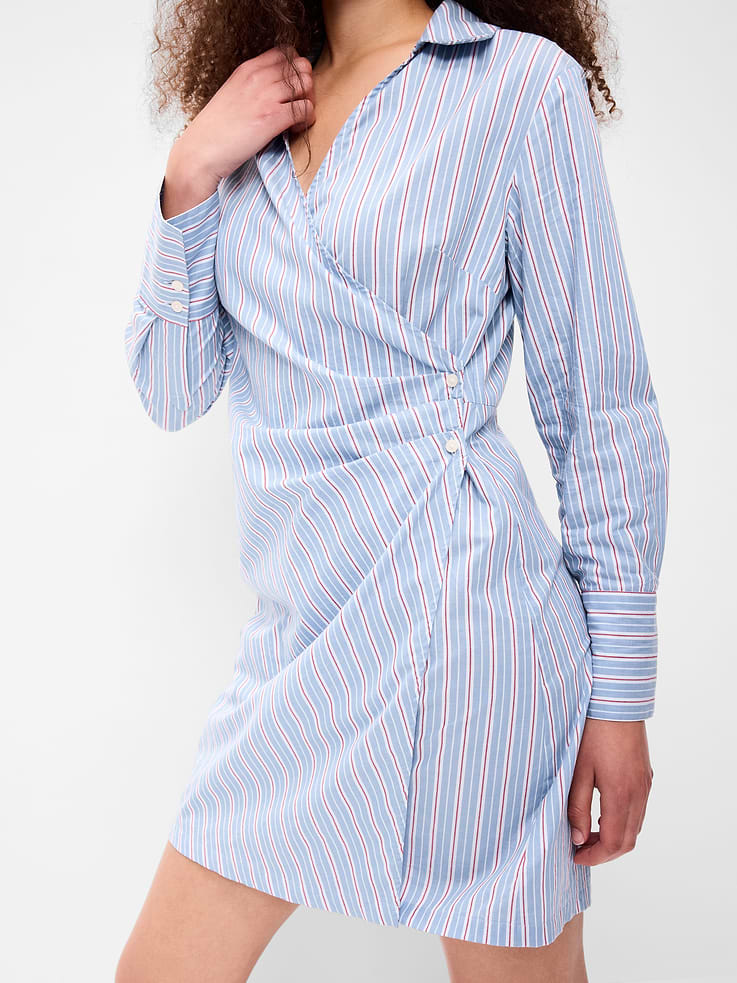 Image number 6 showing, Wrap Mini Shirt Dress