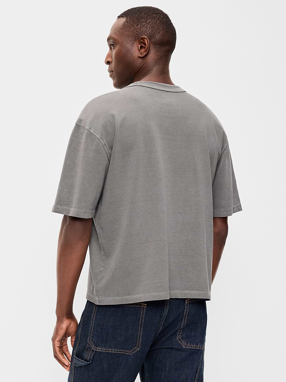 Garment-Dyed Heavyweight Cropped T-Shirt