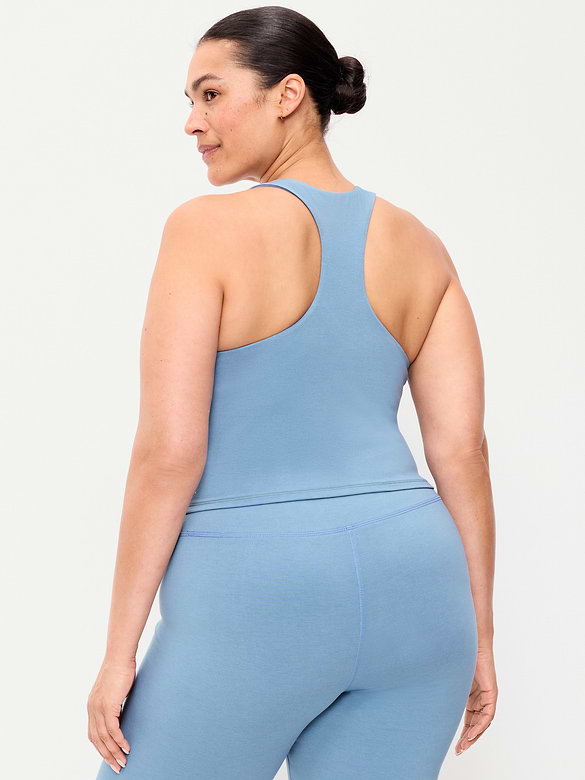 Light Support PowerChill High-Neck Racerback Sports Bra