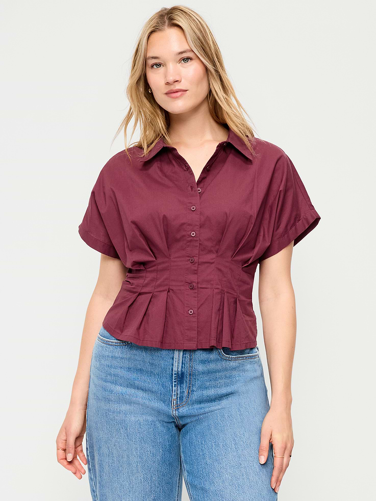 Image number 5 showing, Slim-Waisted Button-Down Shirt