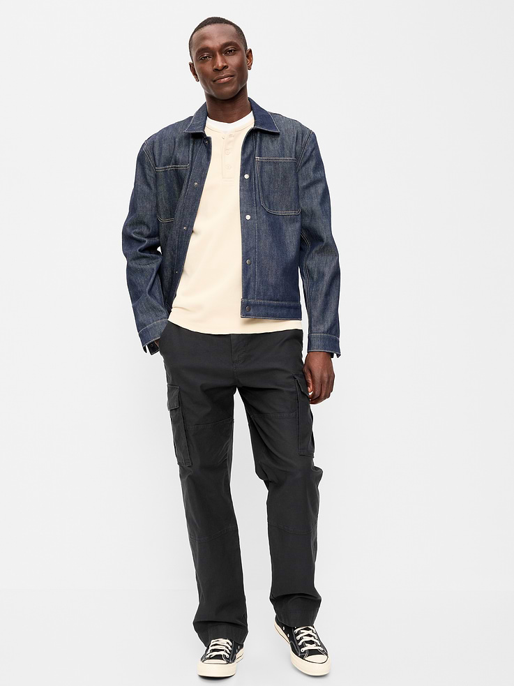 Image number 1 showing, 90's Loose Lived-In Cargo Pants