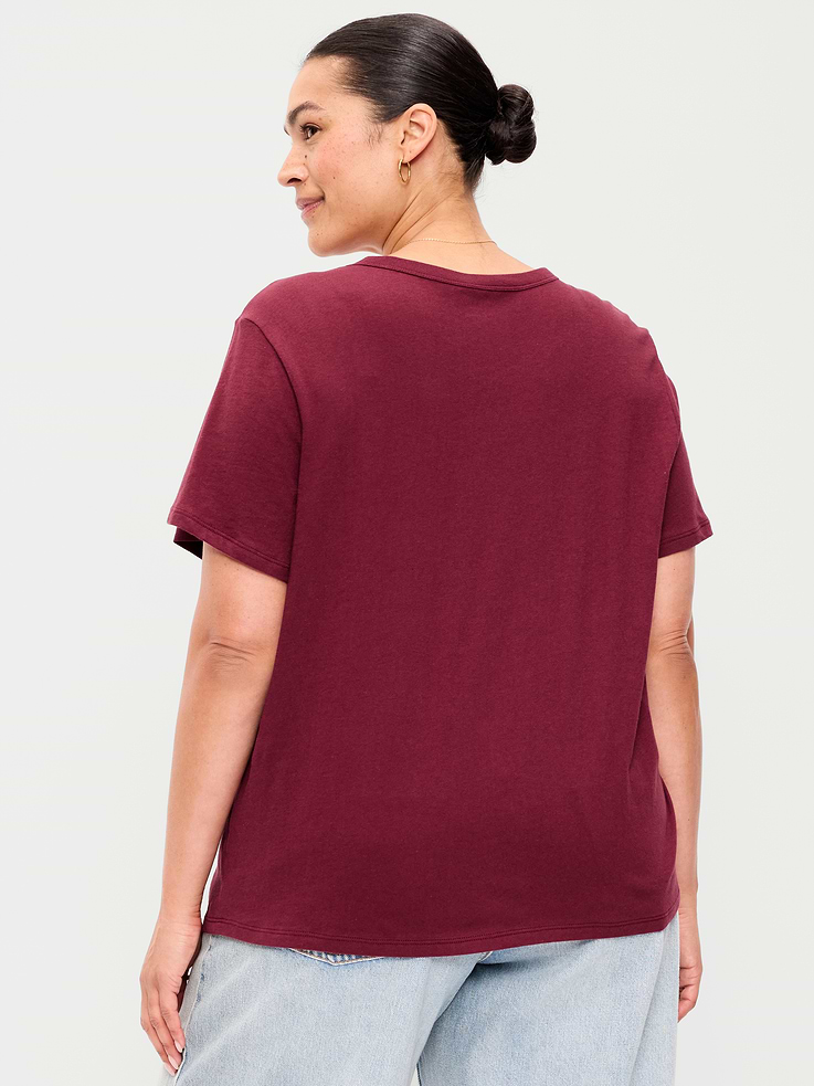 L'image numéro 9 présente T-shirt passe-partout ras du cou à imprimé