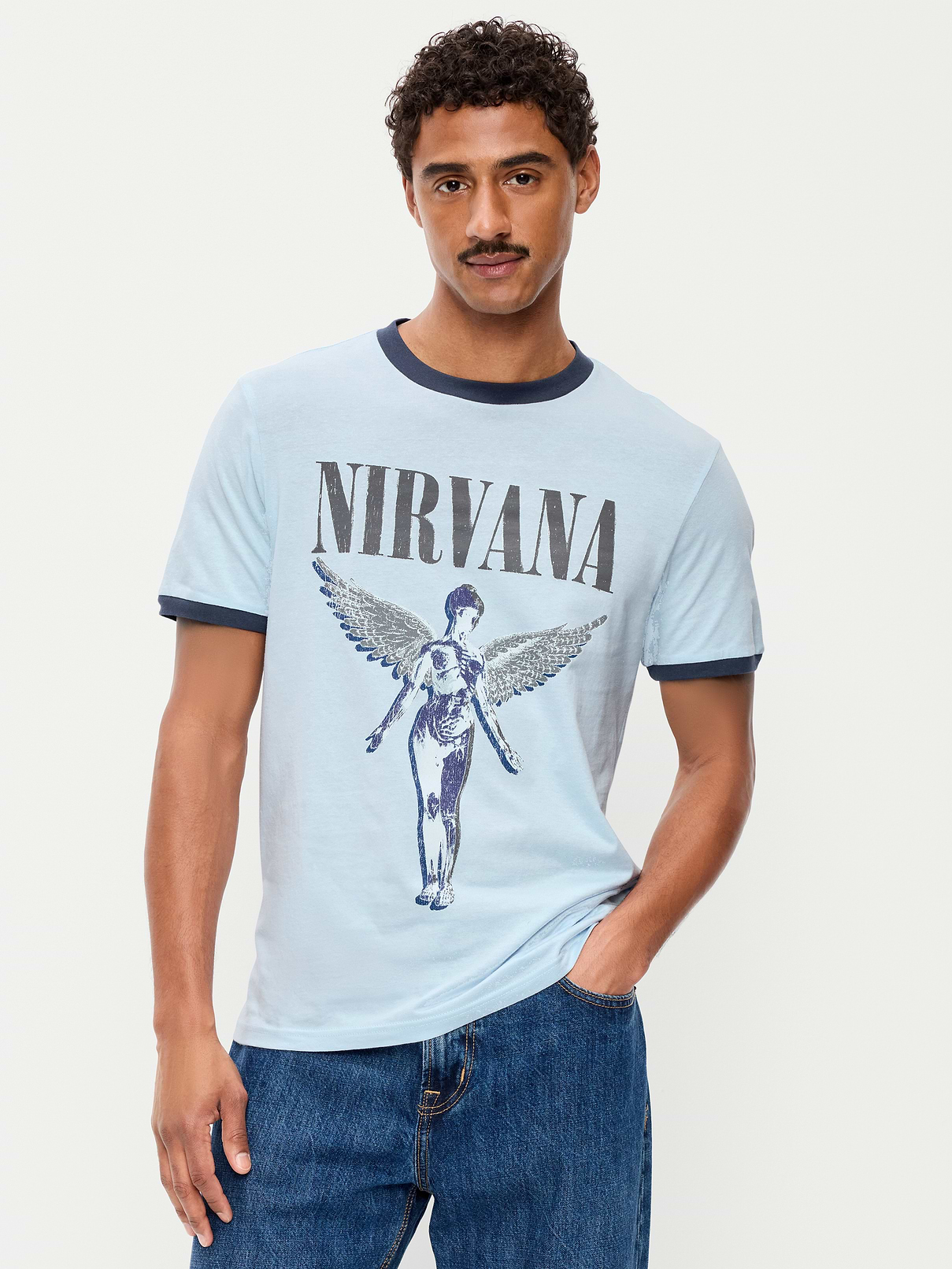 L'image numéro 1 présente T-shirt de Nirvana™ à bords contrastants