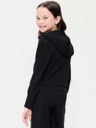 Image number 2 showing, Fitted Cropped 2-Way-Zip Hoodie for Girls
