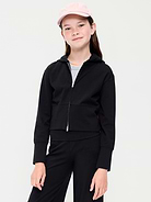 Image number 1 showing, Fitted Cropped 2-Way-Zip Hoodie for Girls