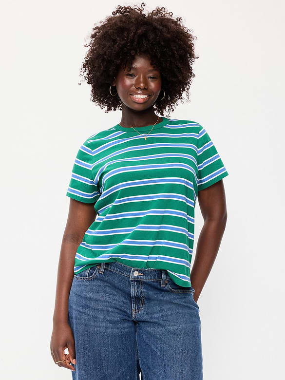 EveryWear Crew-Neck Striped T-Shirt