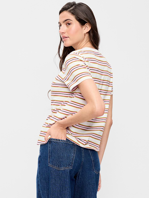 EveryWear Crew-Neck Striped T-Shirt