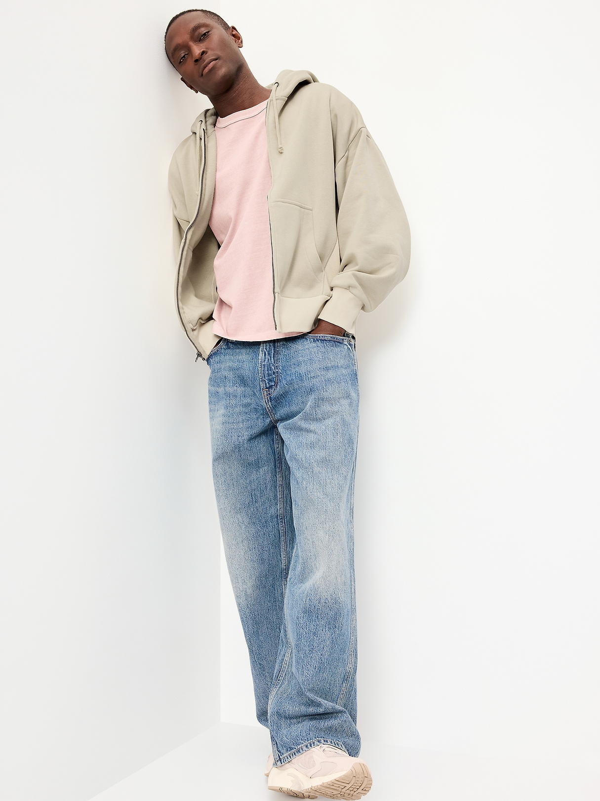 Oversized Heavyweight Full-Zip Rotation Hoodie | Old Navy