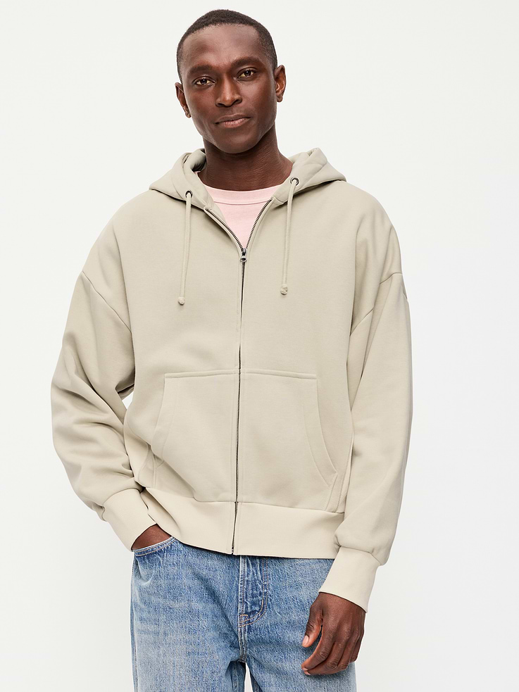 Image number 1 showing, Oversized Heavyweight Full-Zip Rotation Hoodie