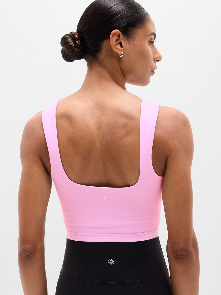 Image number 2 showing, Transcend Square Neck Crop Sports Bra A-C