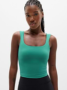 Image number 1 showing, Transcend Square Neck Crop Sports Bra D-DD