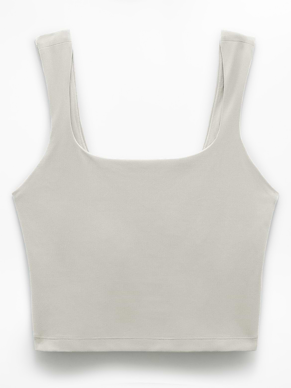 Transcend Square Neck Crop Sports Bra D-DD