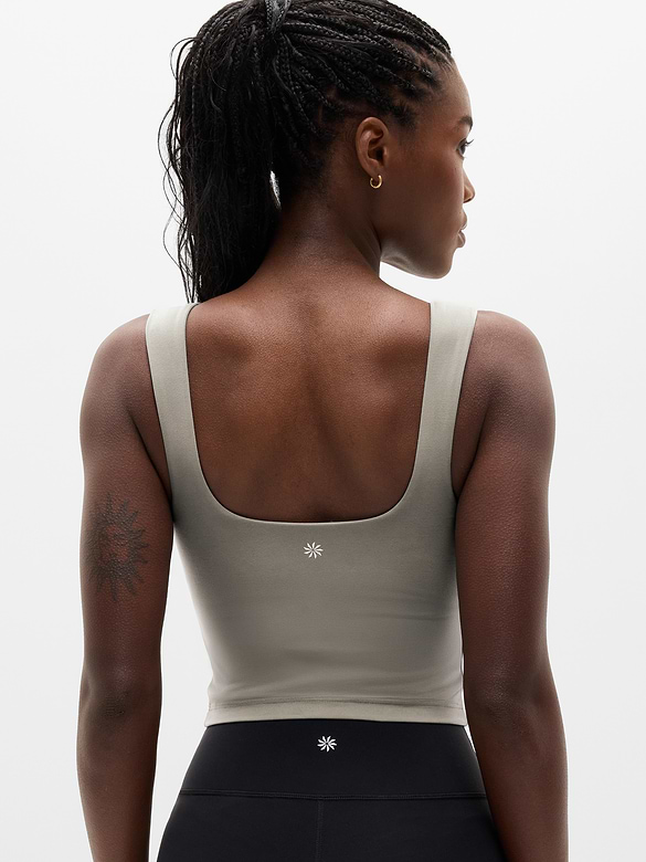 Transcend Square Neck Crop Sports Bra D-DD