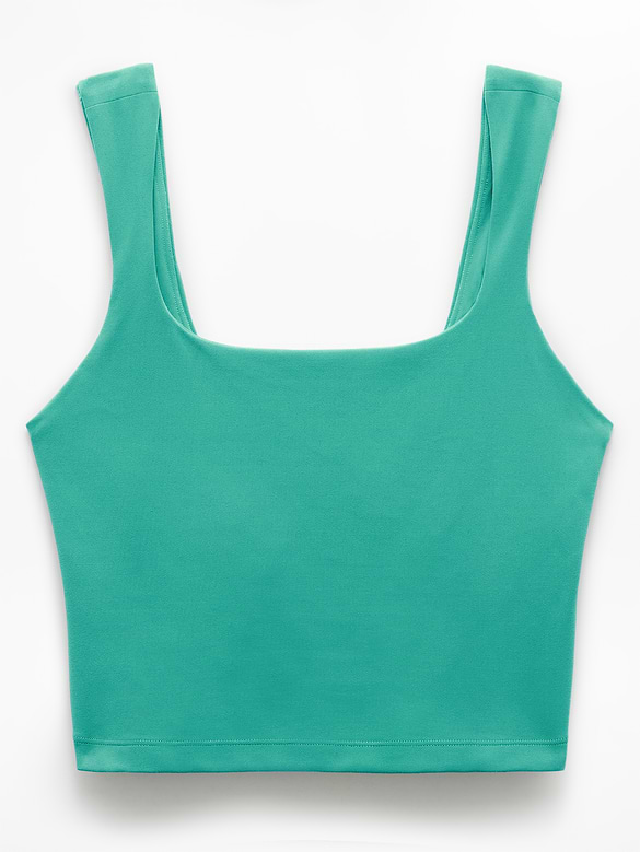 Transcend Square Neck Crop Sports Bra D-DD