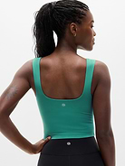 Image number 2 showing, Transcend Square Neck Crop Sports Bra D-DD