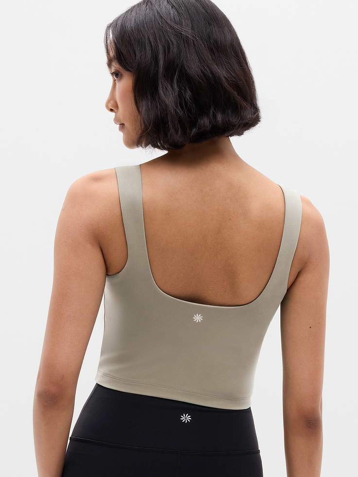 Image number 3 showing, Transcend Square Neck Crop Sports Bra A-C