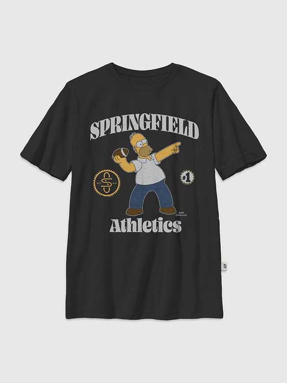 Kids The Simpsons Throw A Homer Graphic T-Shirt