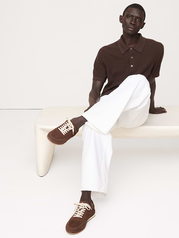 Italian Suede Low-Pro Sneaker