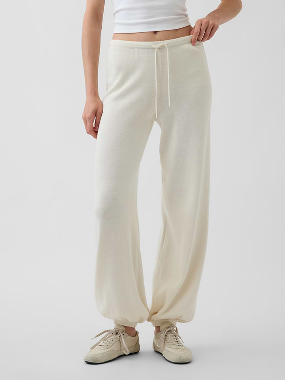 100% Cotton Relaxed Sweater Joggers