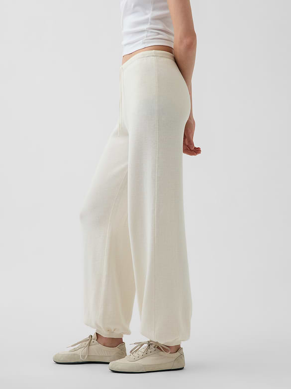 100% Cotton Relaxed Sweater Joggers