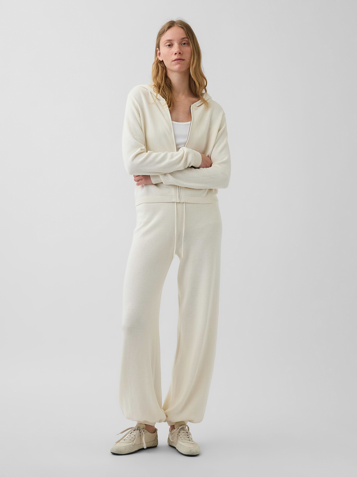 100% Cotton Relaxed Sweater Joggers