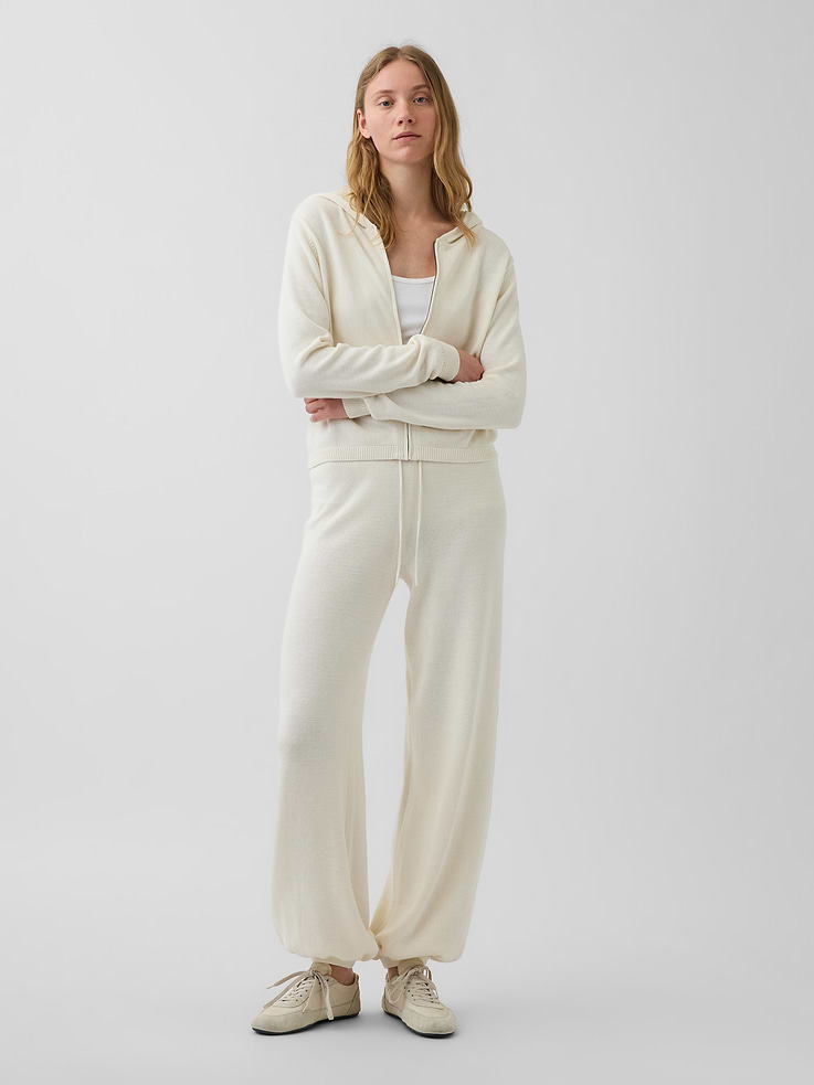 Image number 1 showing, 100% Cotton Relaxed Sweater Joggers