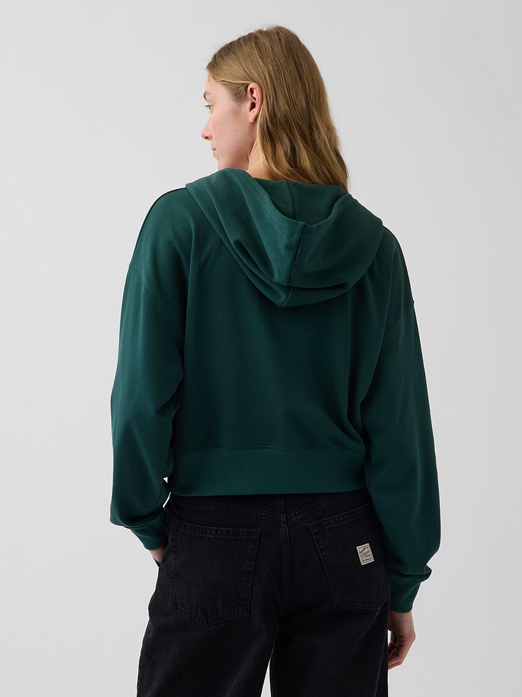 Image number 3 showing, VintageSoft Terry Oversized Wedge Zip Hoodie