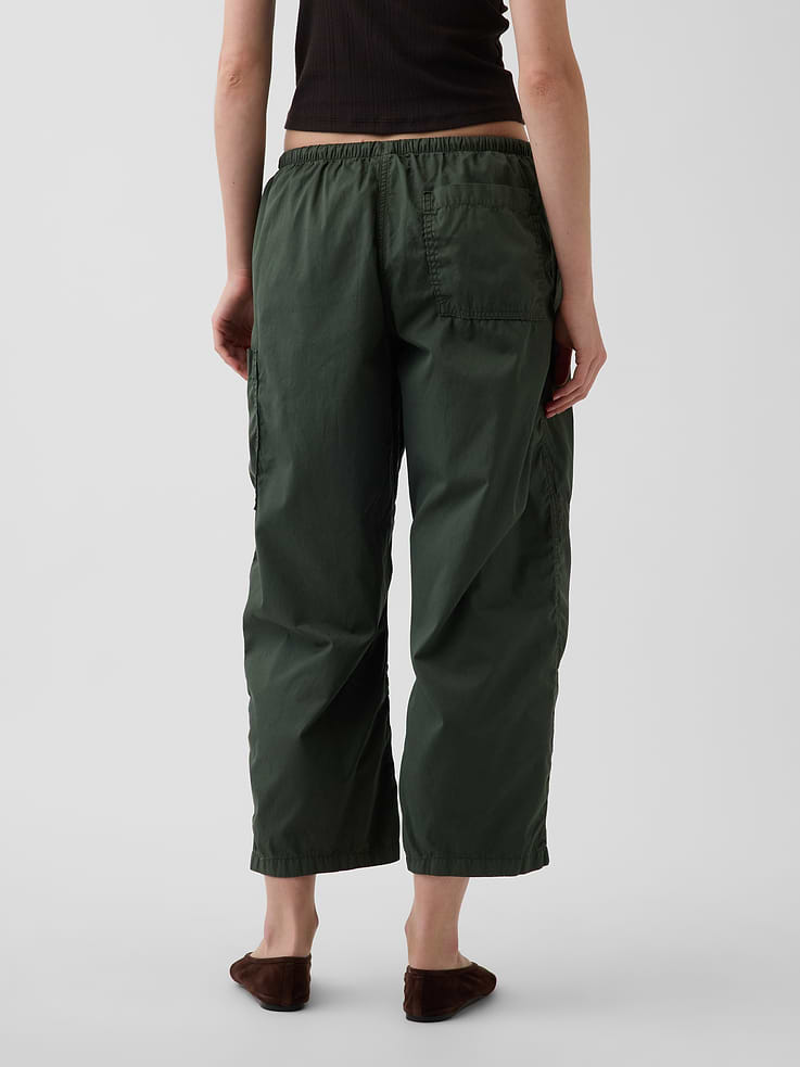 Image number 4 showing, Mid Rise Twill Easy Barrel Utility Pants