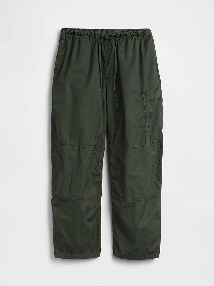 Image number 6 showing, Mid Rise Twill Easy Barrel Utility Pants