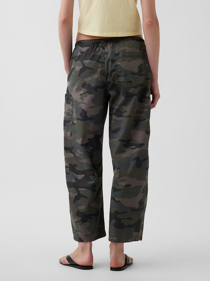 Image number 4 showing, Mid Rise Twill Easy Barrel Utility Pants