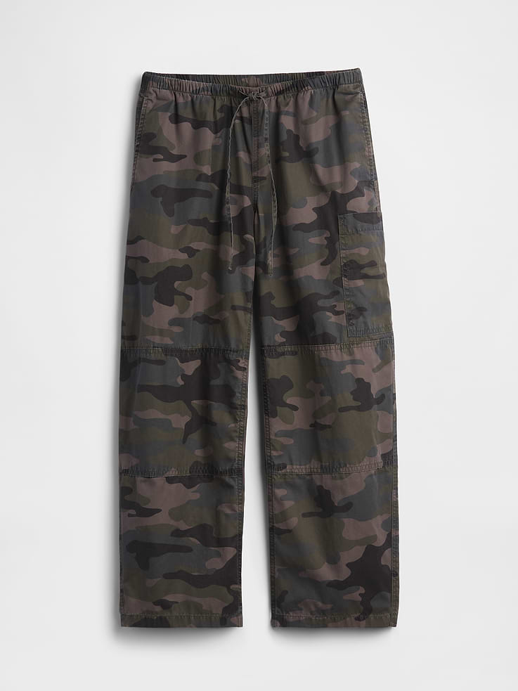 Image number 6 showing, Mid Rise Twill Easy Barrel Utility Pants