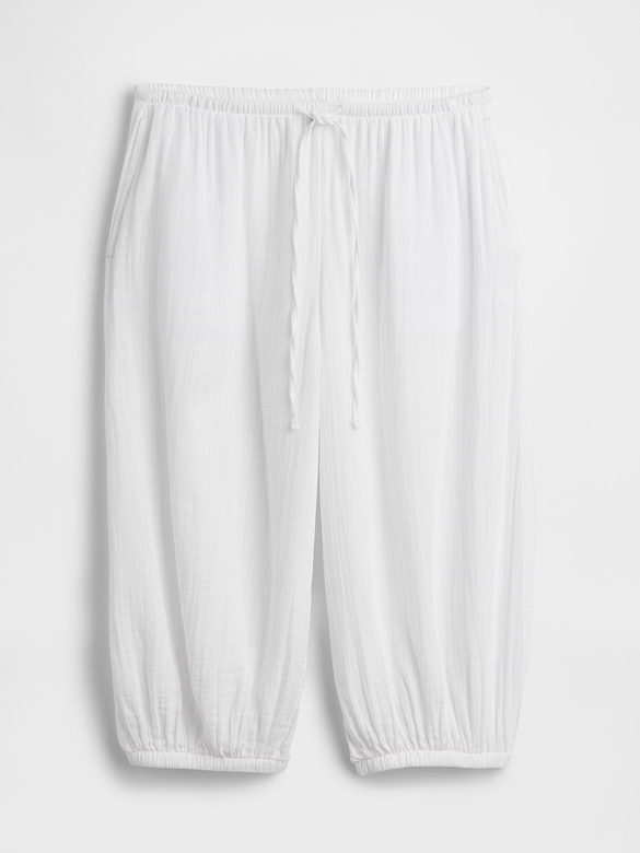 Cotton Gauze Easy Culotte Pants