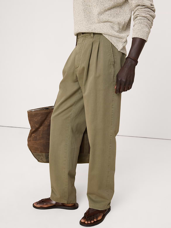 Chino droit à plis Retour aux archives
