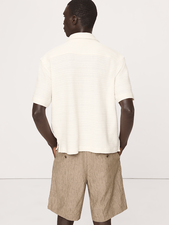 Knit Twill Resort Shirt