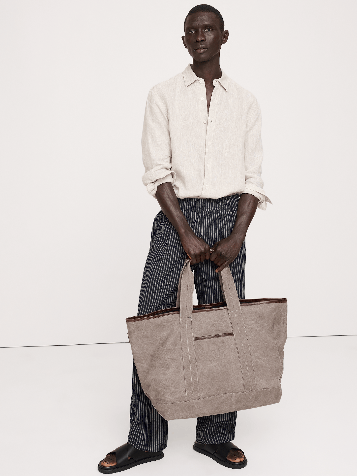 Image number 6 showing, Canvas & Suede Weekend Tote