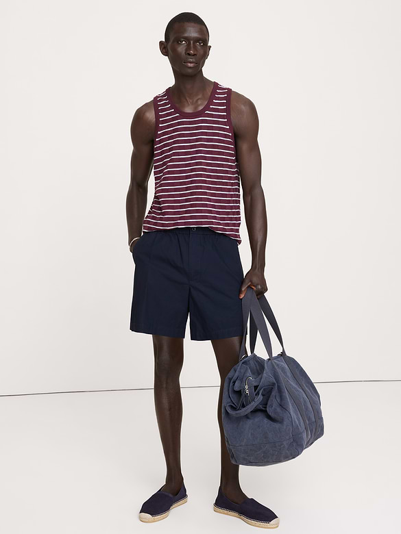 The Weekender 7" Pull-On Short in Cotton