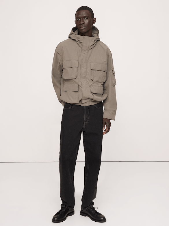 Relaxed Multi-Pocket Flight Jacket