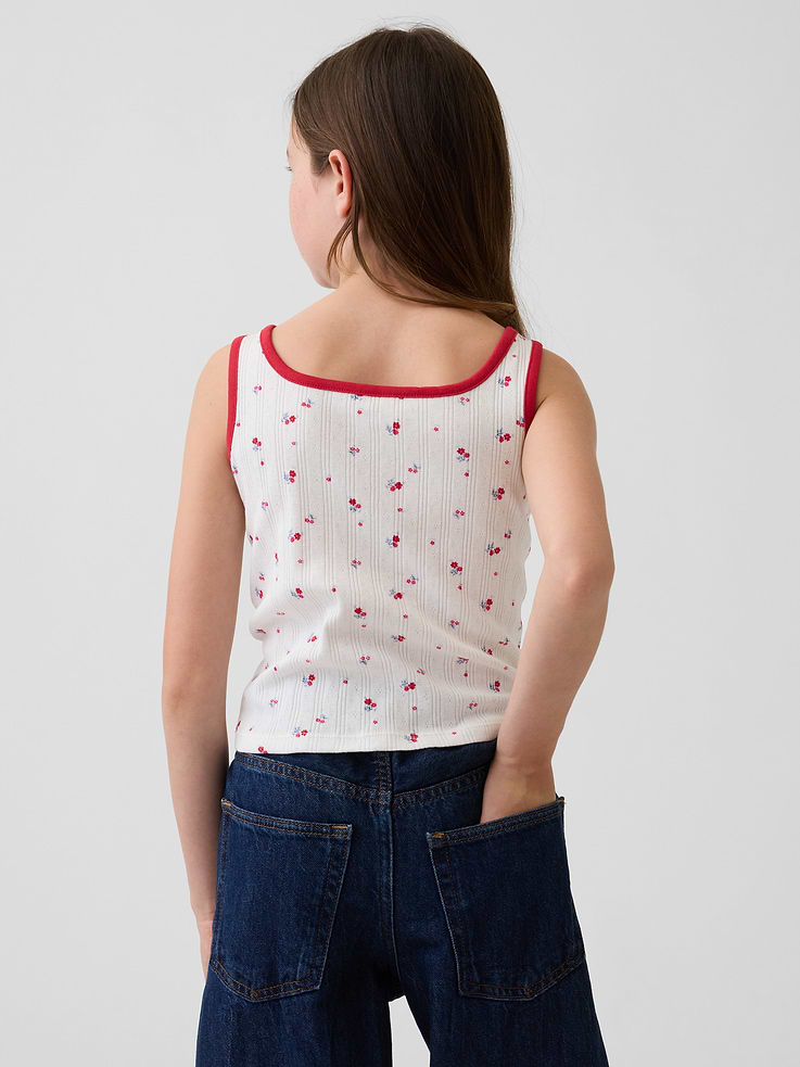 Image number 3 showing, Kids Pointelle Tank Top
