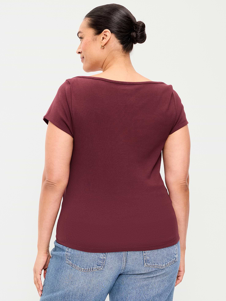 Image number 8 showing, Snug Boatneck T-Shirt