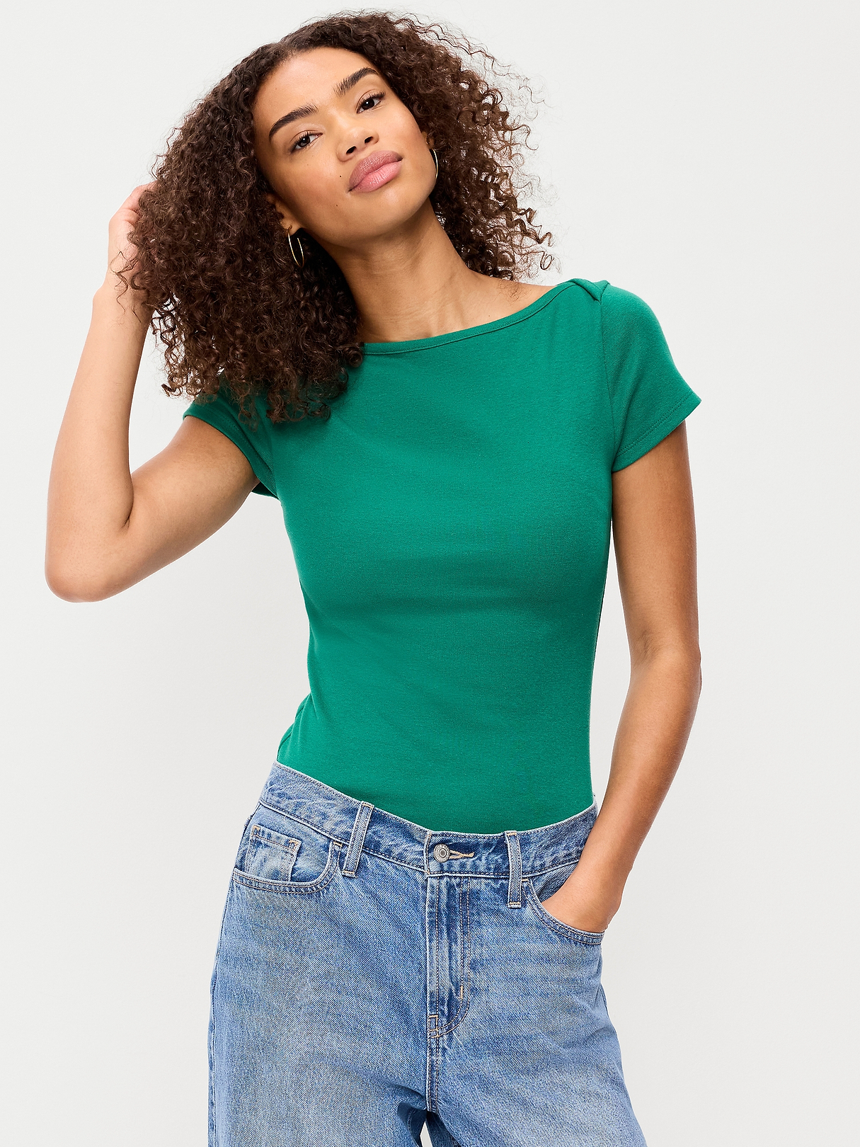 Snug Boatneck T-Shirt | Old Navy