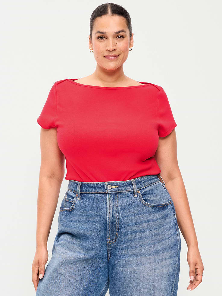 Image number 7 showing, Snug Boatneck T-Shirt