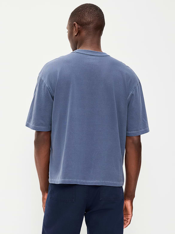 Garment-Dyed Heavyweight Cropped T-Shirt