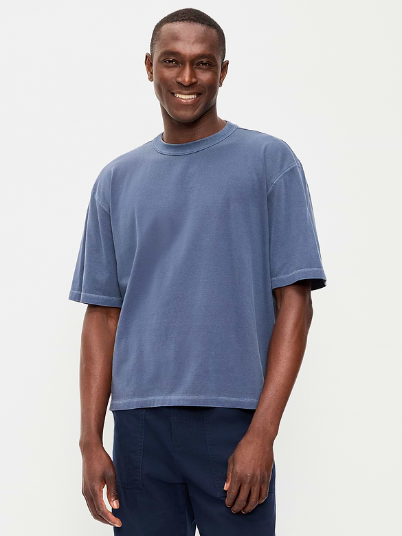 Garment-Dyed Heavyweight Cropped T-Shirt