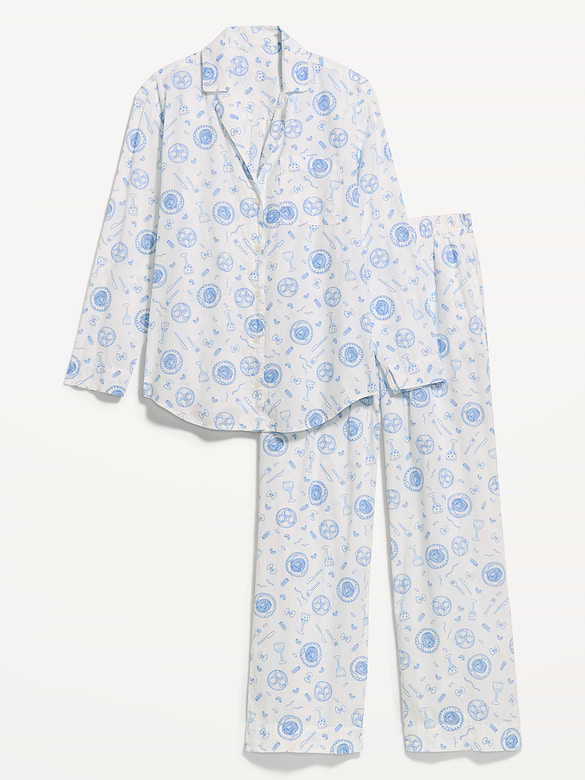 Poplin Pajama Pant Set