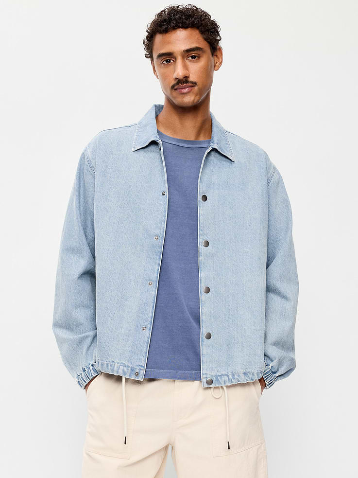 Image number 1 showing, Denim Coach Jacket